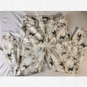Buffalo Havana Skinny Ankle Jeans Floral Motif EUC